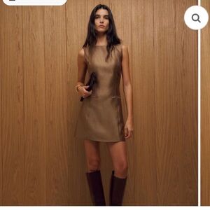 Reformation Brown Mini Dress